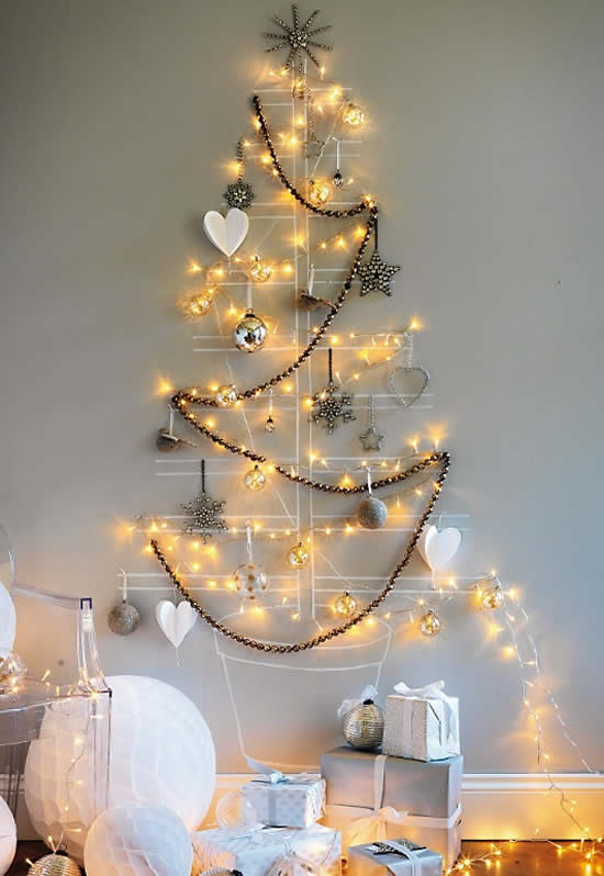 Árvore de Natal criativa para decoração
