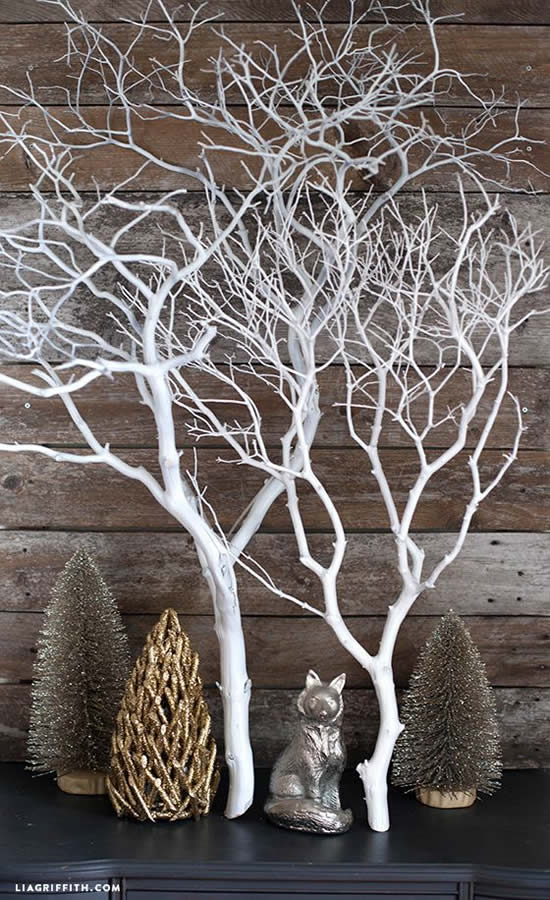 Árvore de Natal com galho seco para Natal