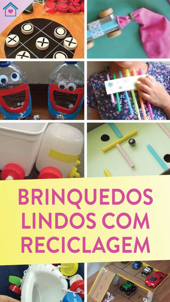 10 brinquedos legais com reciclagem