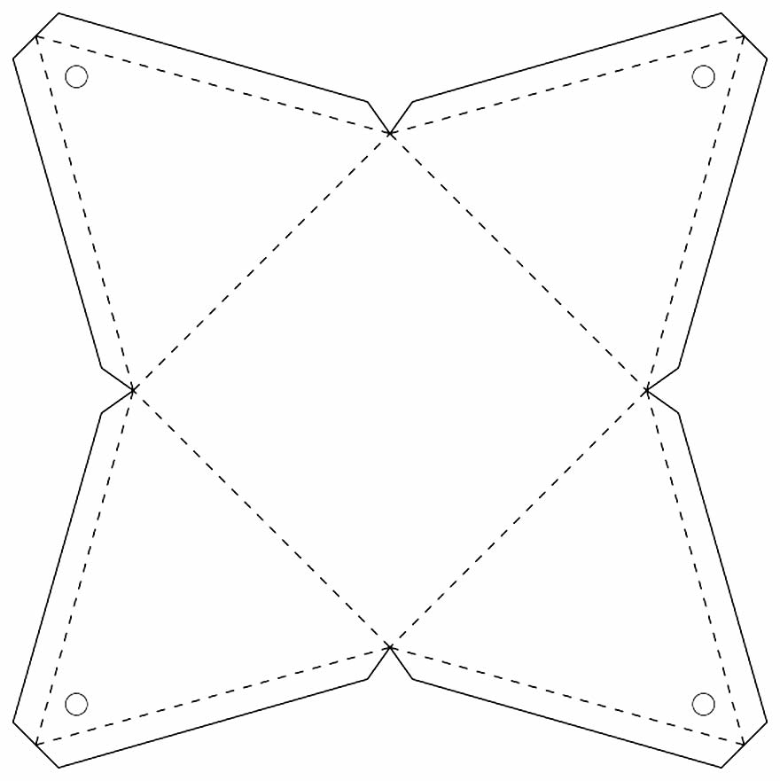 Molde de embrulho de papel