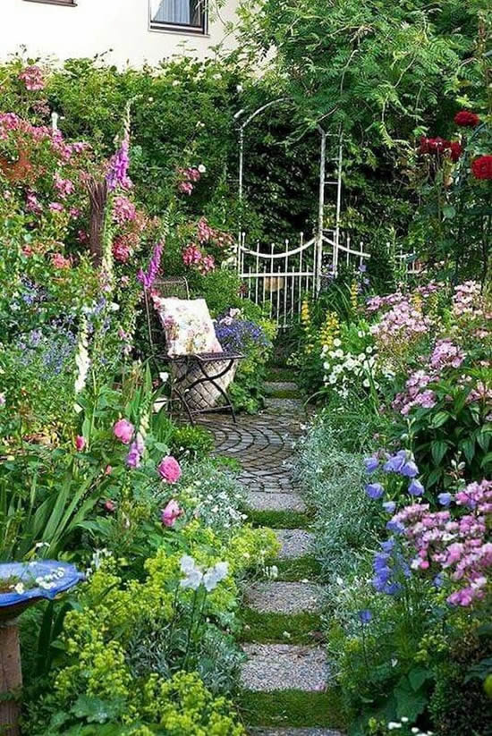 Lindos caminhos para jardim com pedras