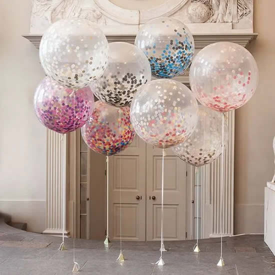 Decoração com balões para festa