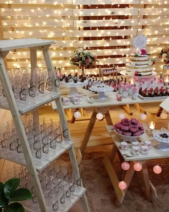 Decoração com pallets para casamentos