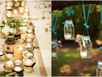 30 ideias de decoração com potes de vidro para casamento