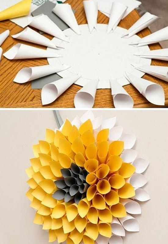 Aprenda como fazer flores de papel