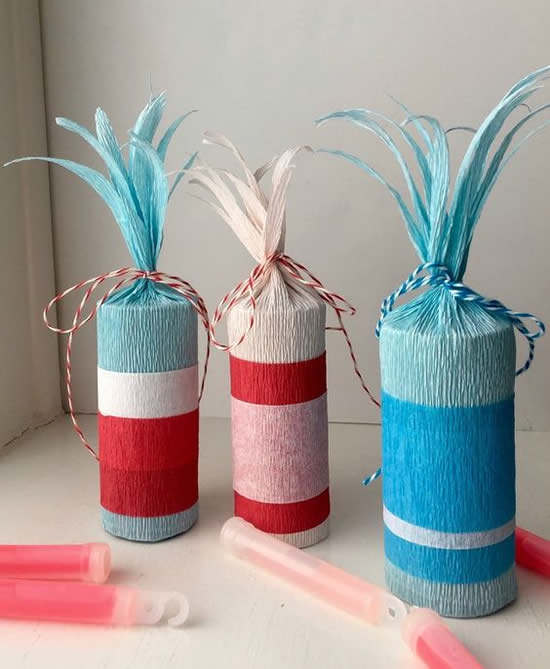 Lembrancinhas com rolos de papel