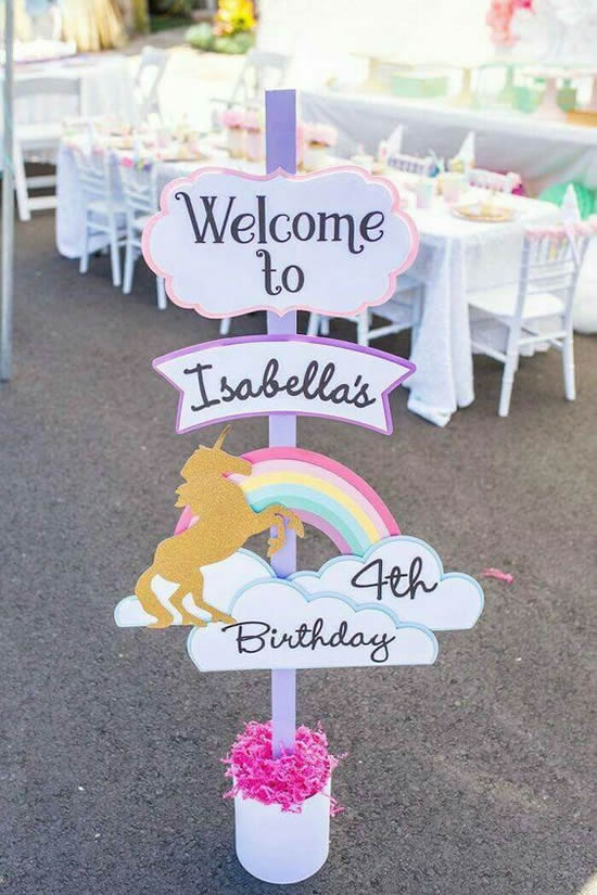 Decoração de Festa Unicórnio