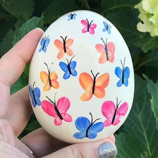 Como pintar pedras para decorar jardim