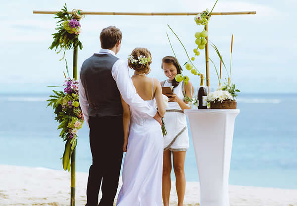 Decoração de casamento na praia