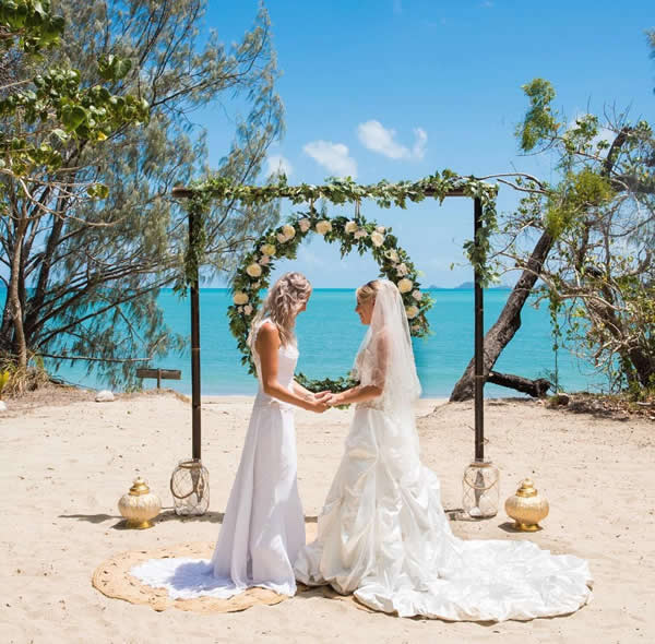 Decoração de casamento na praia