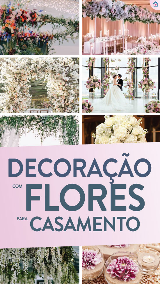 Decoração com flores para casamento