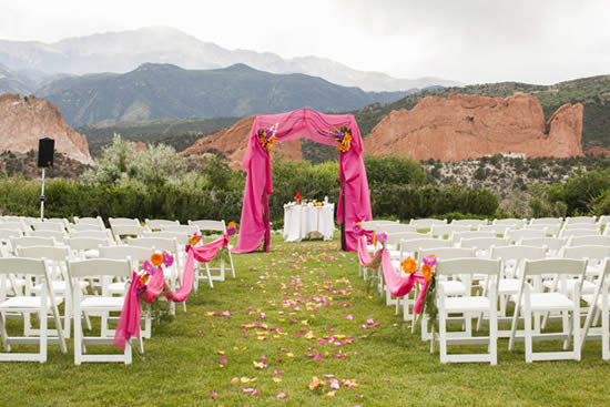 Decoração para casamento ao ar livre