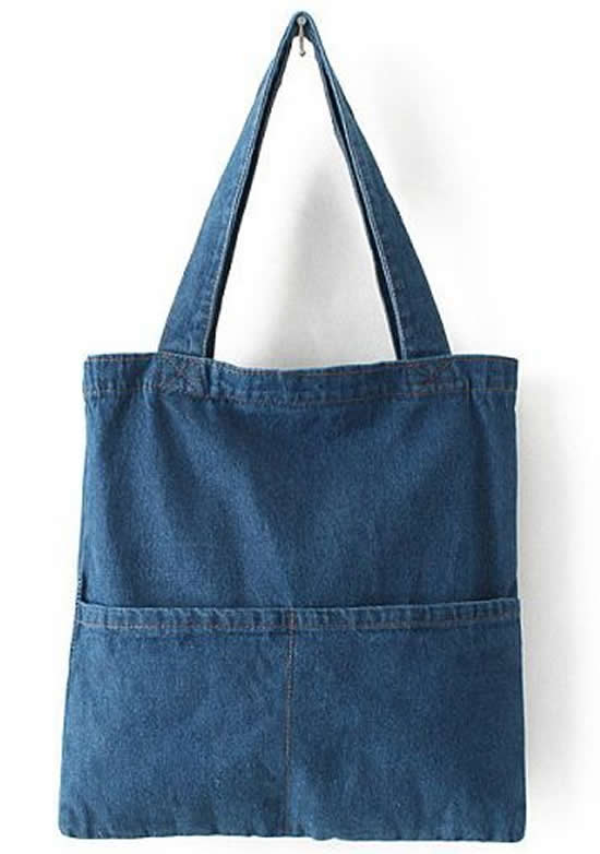 Bolsa reaproveitando calça jeans