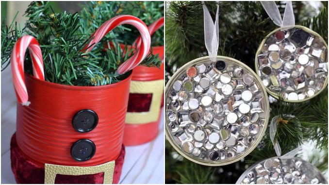 15 ideias de decoração para o Natal com latas