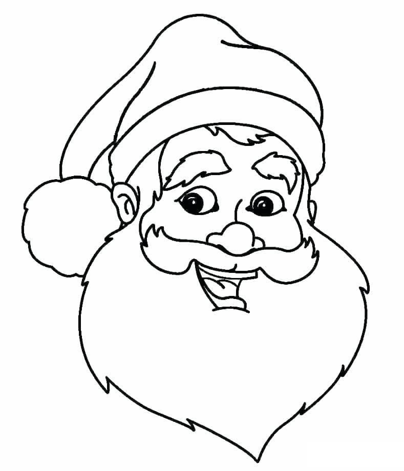 Desenho de Papai Noel para imprimir e colorir
