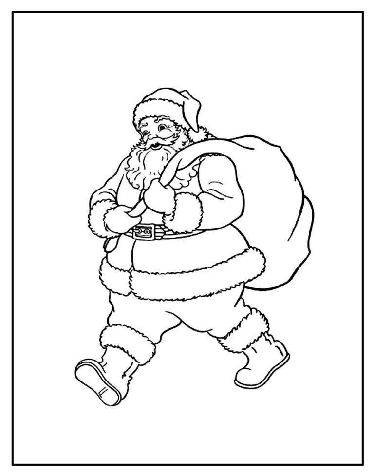 30+ Desenhos de Papai Noel para colorir - Dicas Práticas