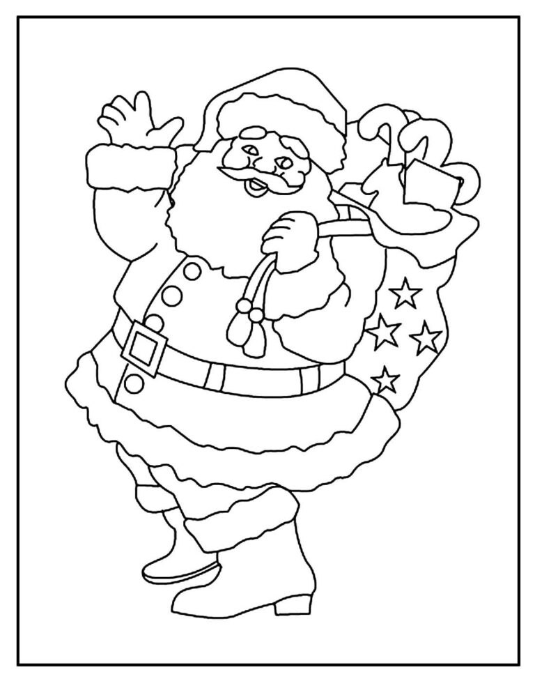 30+ Desenhos de Papai Noel para colorir - Dicas Práticas