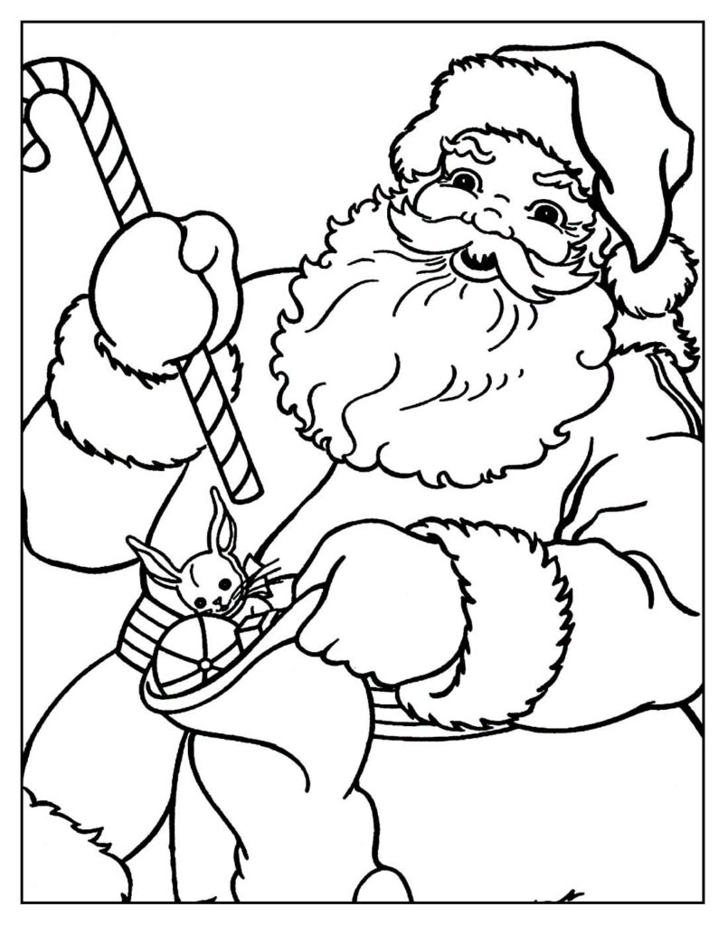 30+ Desenhos de Papai Noel para colorir - Dicas Práticas
