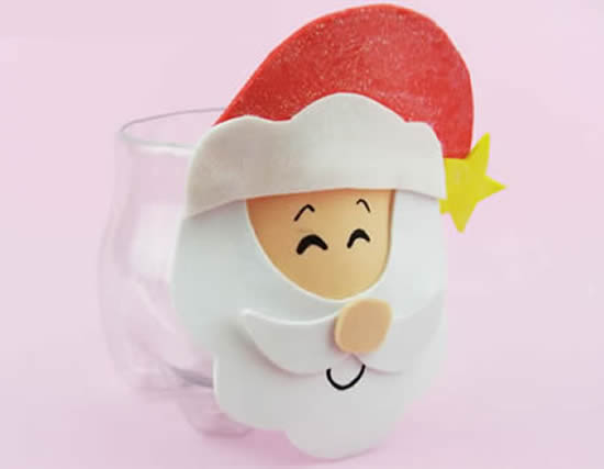 Enfeite de Natal com garrafa PET