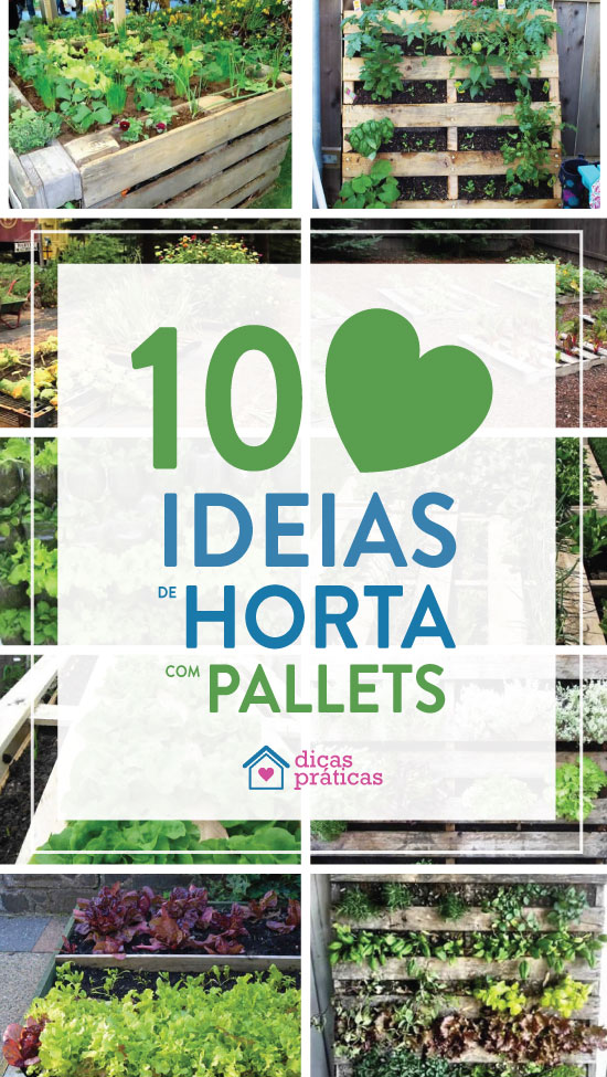 Horta caseira com pallets