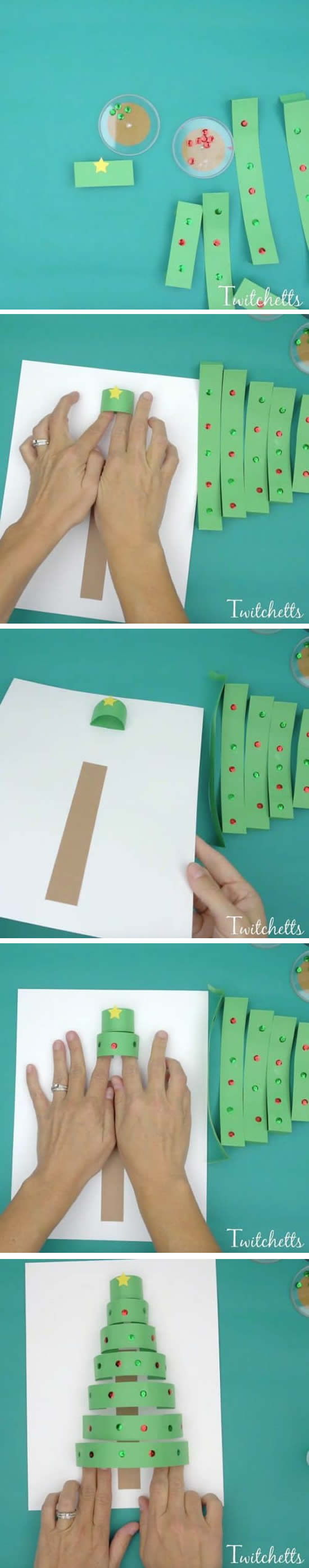 Ideias para fazer lindas Árvores de Natal de papel