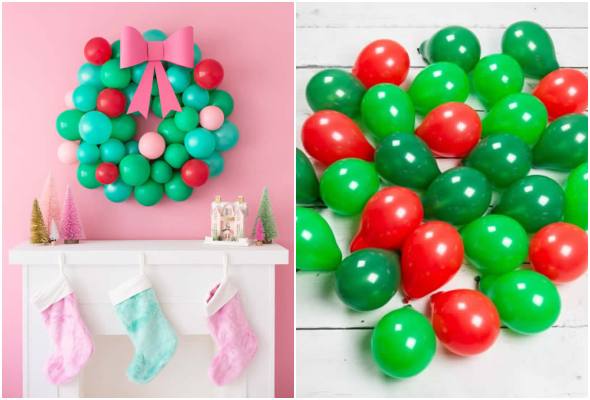 Decoração para Festa de Natal com Balões - Dicas Práticas
