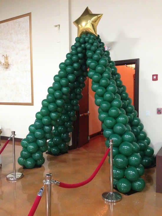 Portal para o balões para Natal