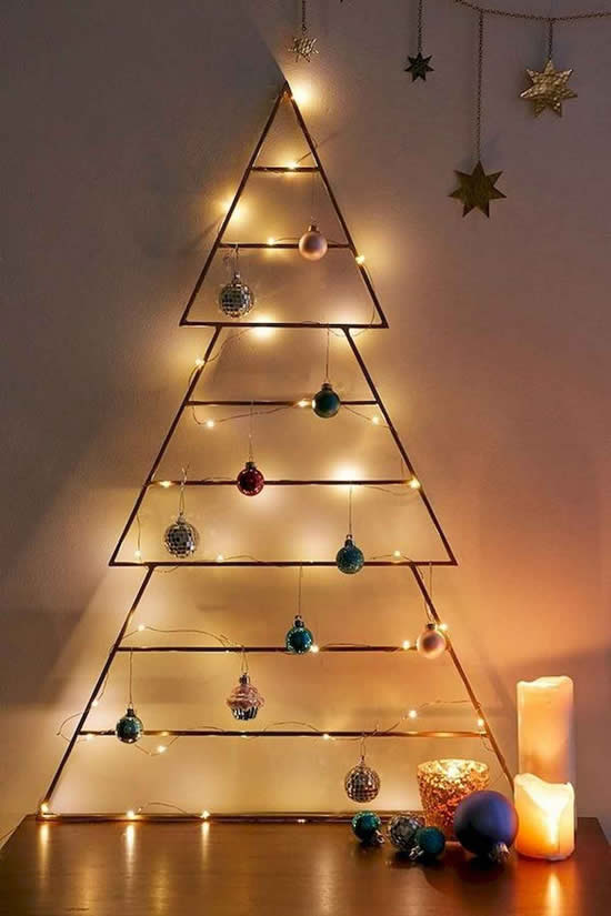 Árvore de Natal com pisca-pisca