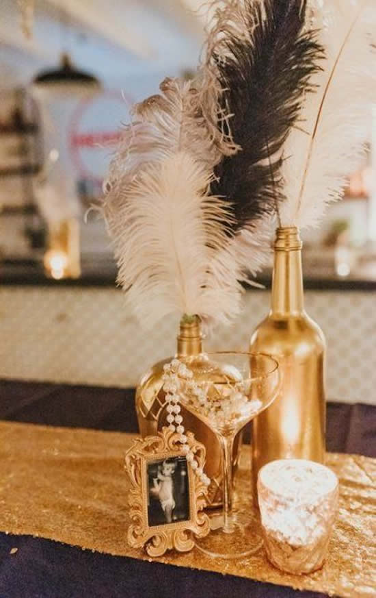 Enfeites com garrafas para decoração de ano novo