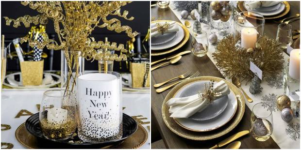 Ideias de decoração para mesa de ano novo