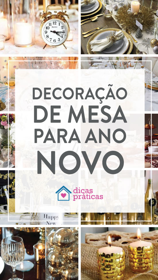 Ideias de decoração para mesa de ano novo