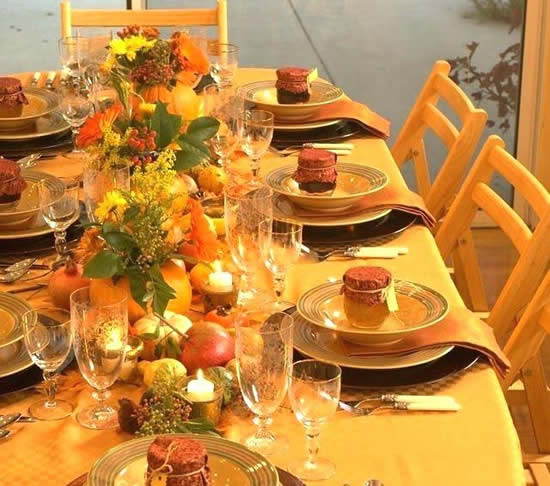 Linda decoração de Natal para a mesa