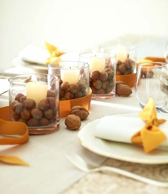 Decoração para mesa de Natal