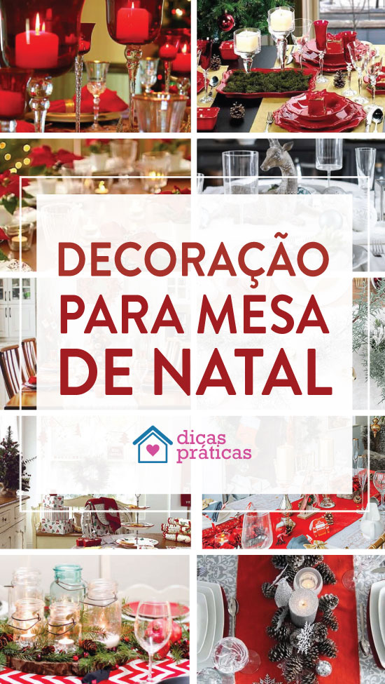 Decoração para mesa de Natal