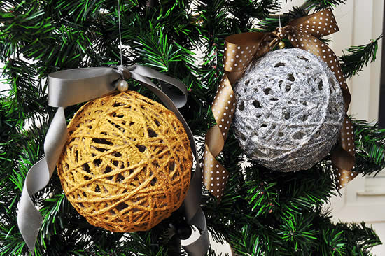 Como fazer Enfeites de Natal com Barbante - Dicas Práticas Como fazer Enfeites de Natal com Barbante - Dicas Práticas