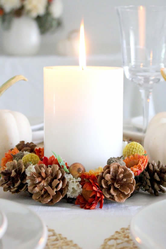 Vela linda para decoração de Natal