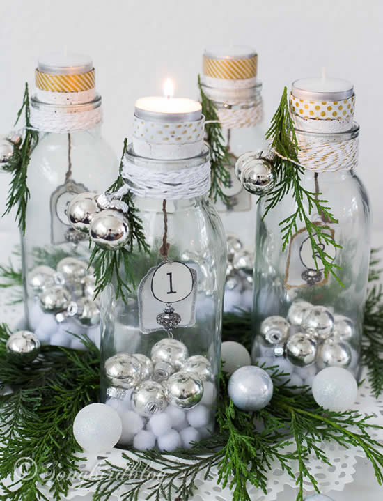 Velas lindas e decoradas de Natal