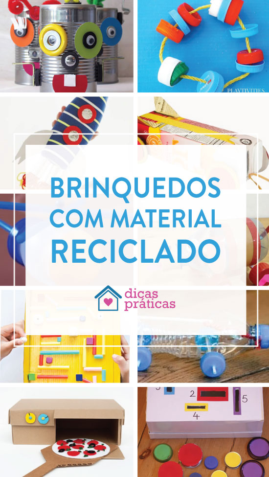 Brinquedos com material reciclado