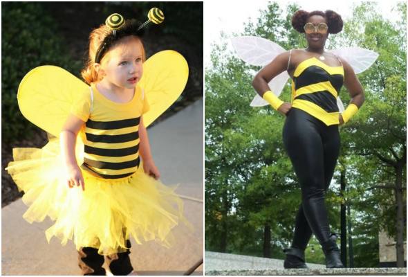 Fantasia de abelha para o Carnaval