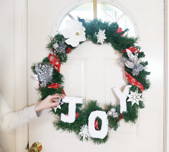 Decoração de Natal com guirlandas