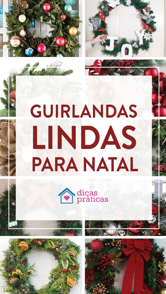 Guirlandas lindas para o Natal