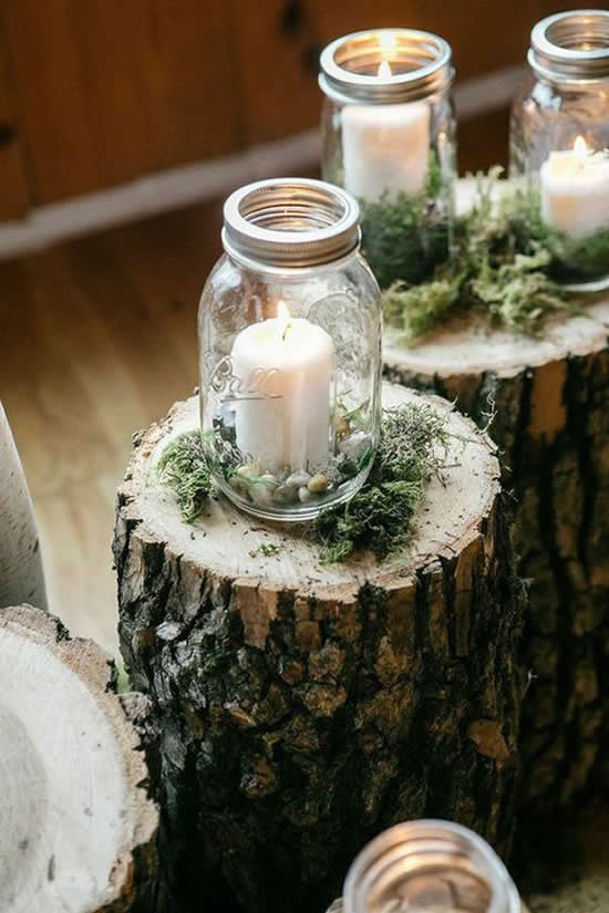 Reaproveite potes de vidro para decorar casamentos