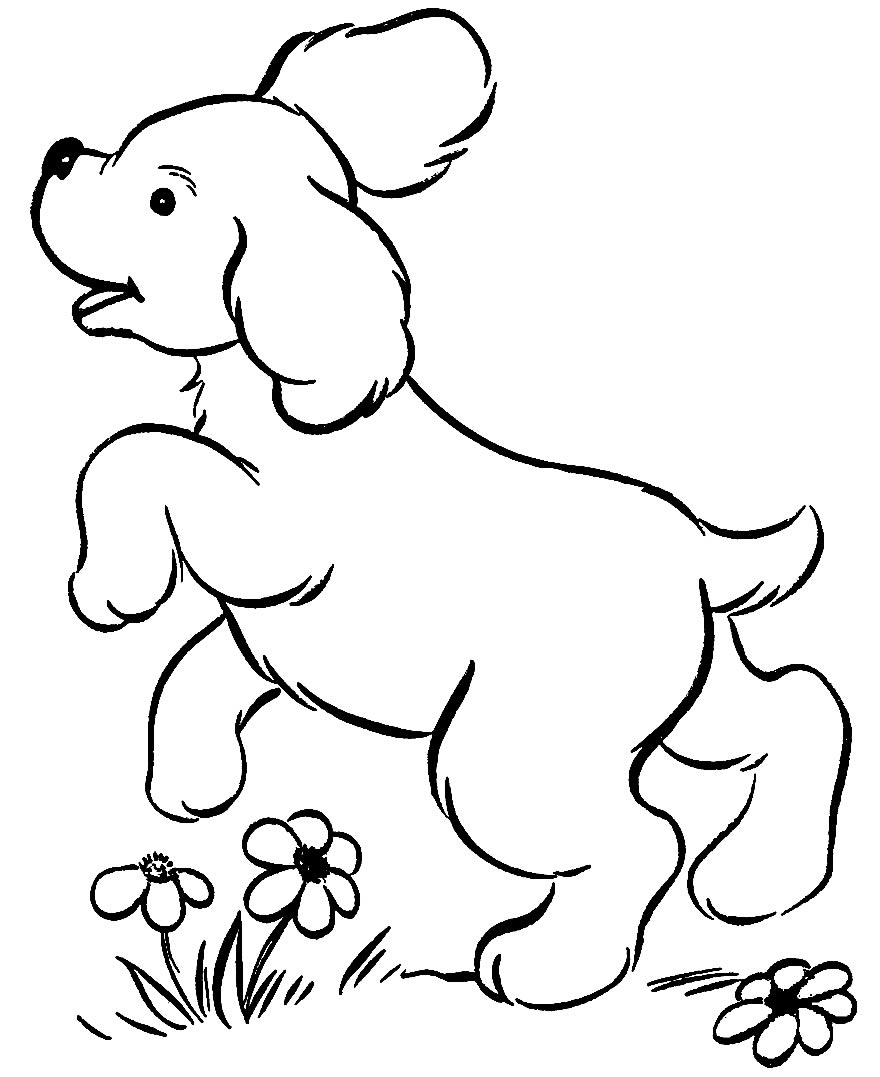 Desenho de cachorro para pintar
