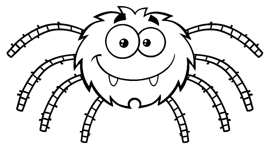 Desenho de Aranha para colorir