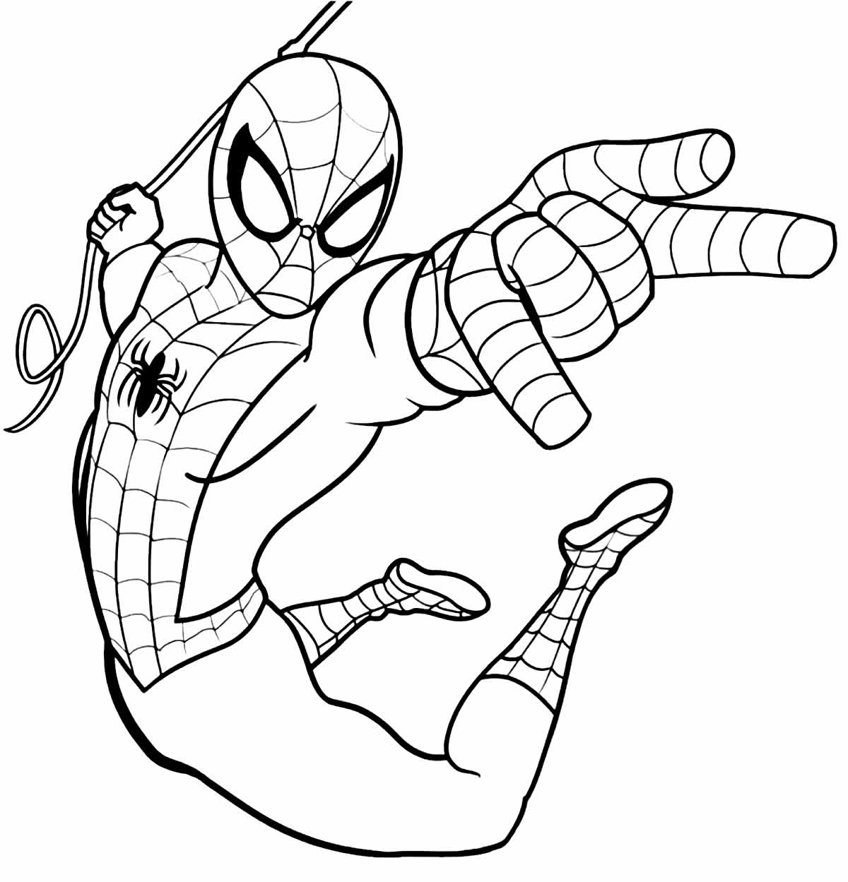 Desenhos de Homem Aranha para Colorir, Pintar e Imprimir 