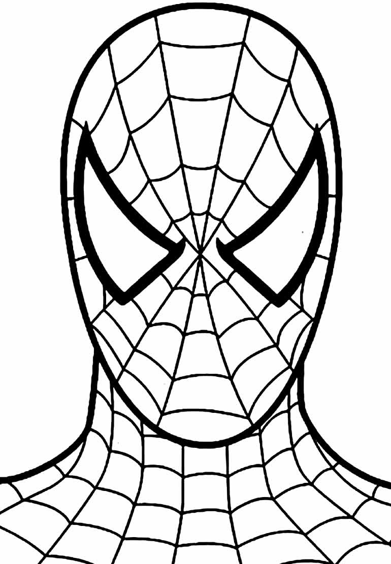 Imagem do Homem-Aranha para pintar