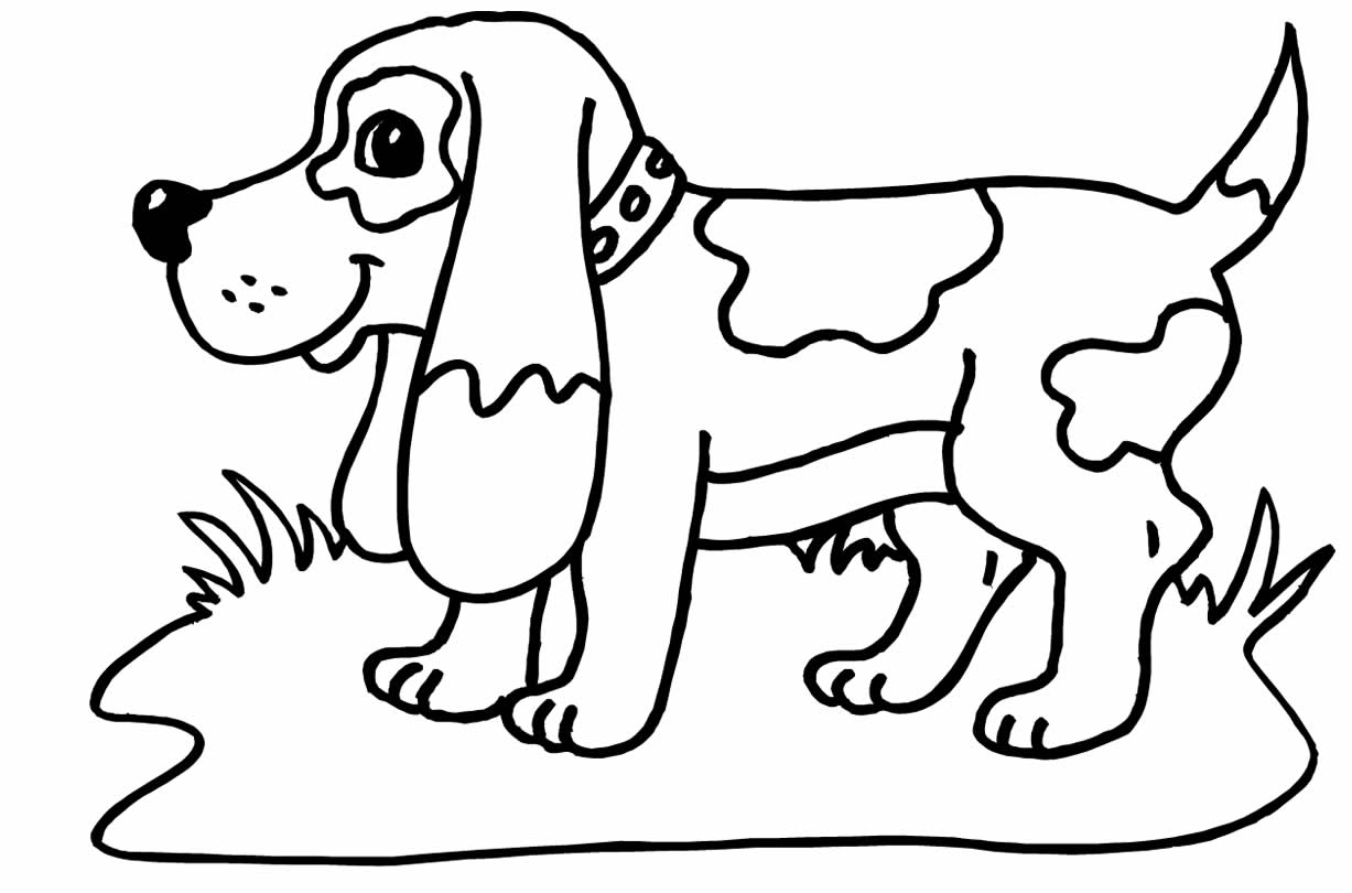 Desenho de cachorro para colorir