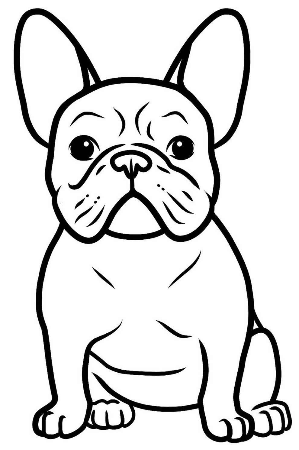 Desenho de cachorrinho para colorir