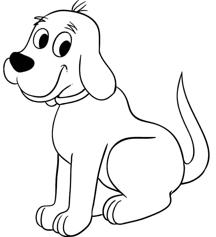 página para colorir. imagem para colorir com cachorro fofo ou cachorrinho.  conjunto de clipart de animais de desenho animado para pôster de berçário,  impressão de camiseta, vestuário infantil, cartão de saudação, papel