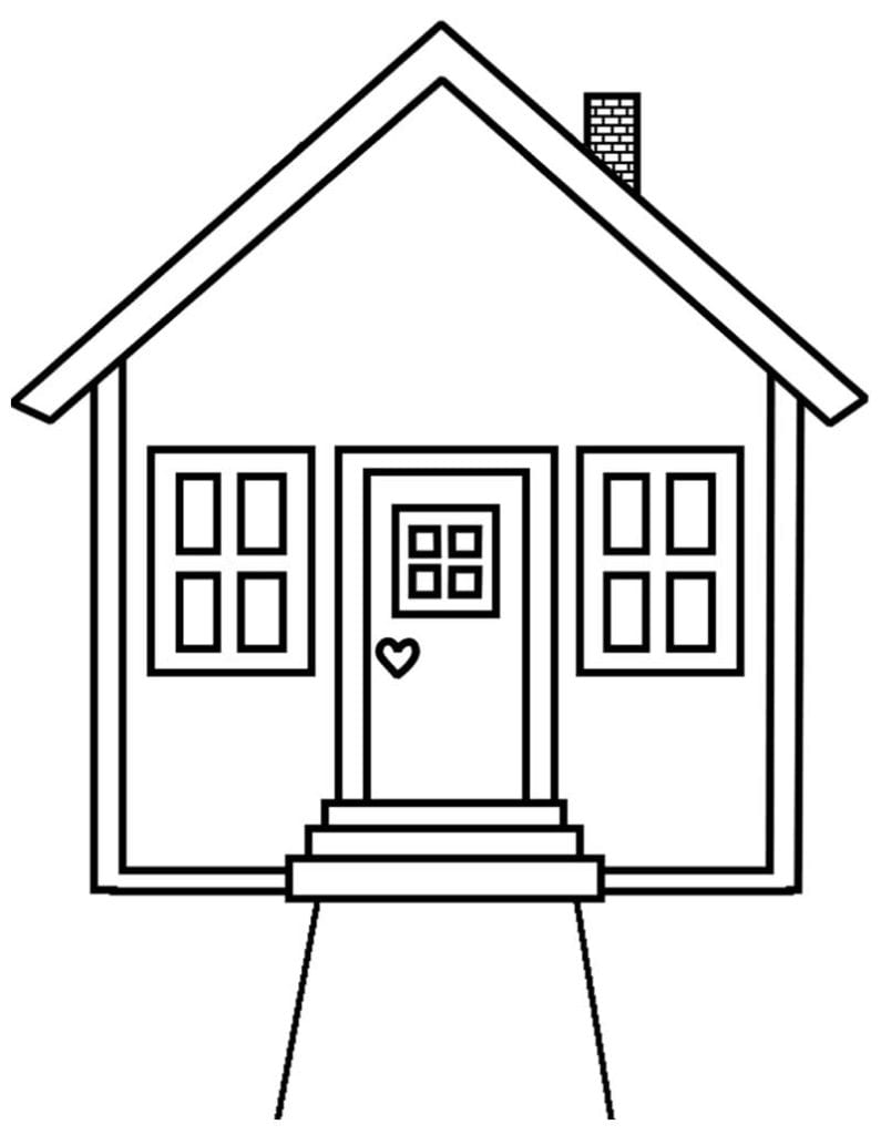 30+ Desenhos de Casa para colorir e pintar - Dicas Práticas